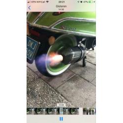 Vespa uitlaat