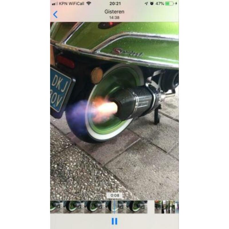 Vespa uitlaat