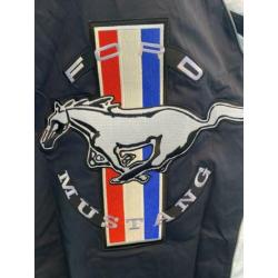 Schitterend shirt NIEUW van Ford Mustang, blauw/wit, maat XL