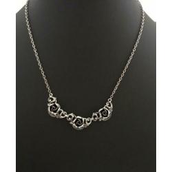 Zilveren TEKA ROOSJES ketting