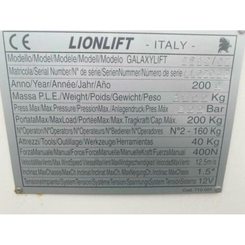Lionlift GS 12/07 (bj 2009)
