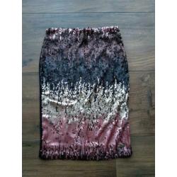 Pailletten kokerrok, Lofty Manner, maat S