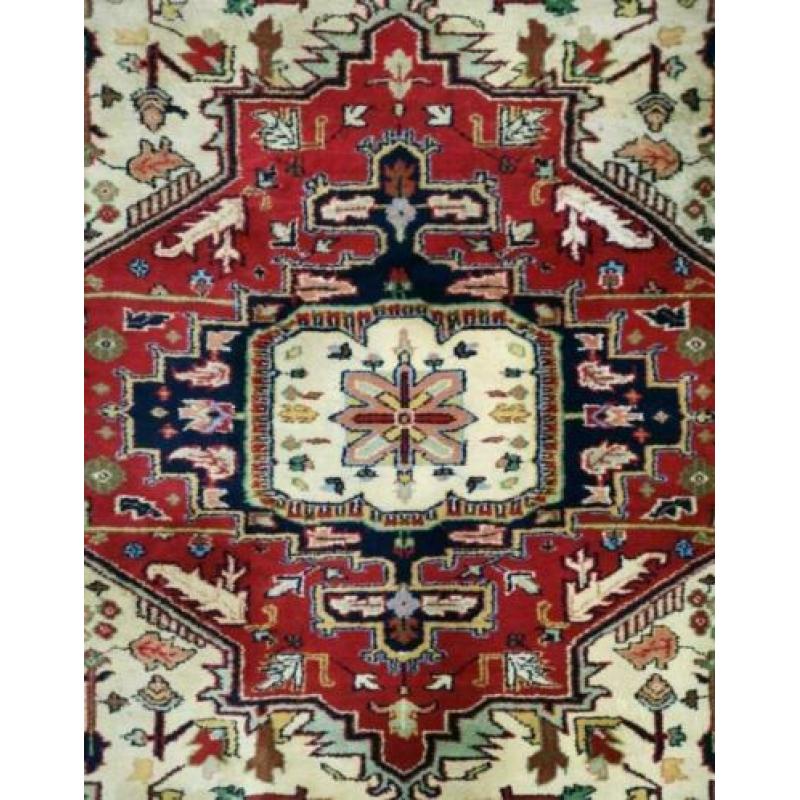 Handgeknoopt sughagi tapijt indo Perzisch kleed wol 195x240