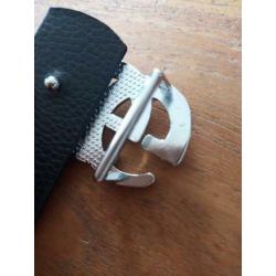 Lijkt-op Gucci riem zilver