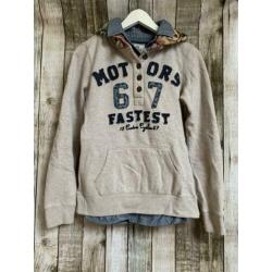 Super mooie hoodie met vaste blouse (Maat S)