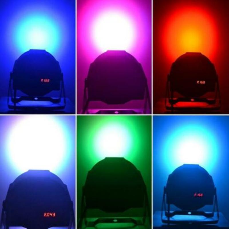 8x LED Par | DMX512 | 18 LEDs | 30W | Disco | gratis bezorg