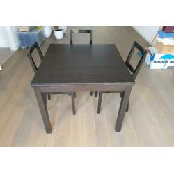 IKEA Bjursta tafel met 4 stoelen