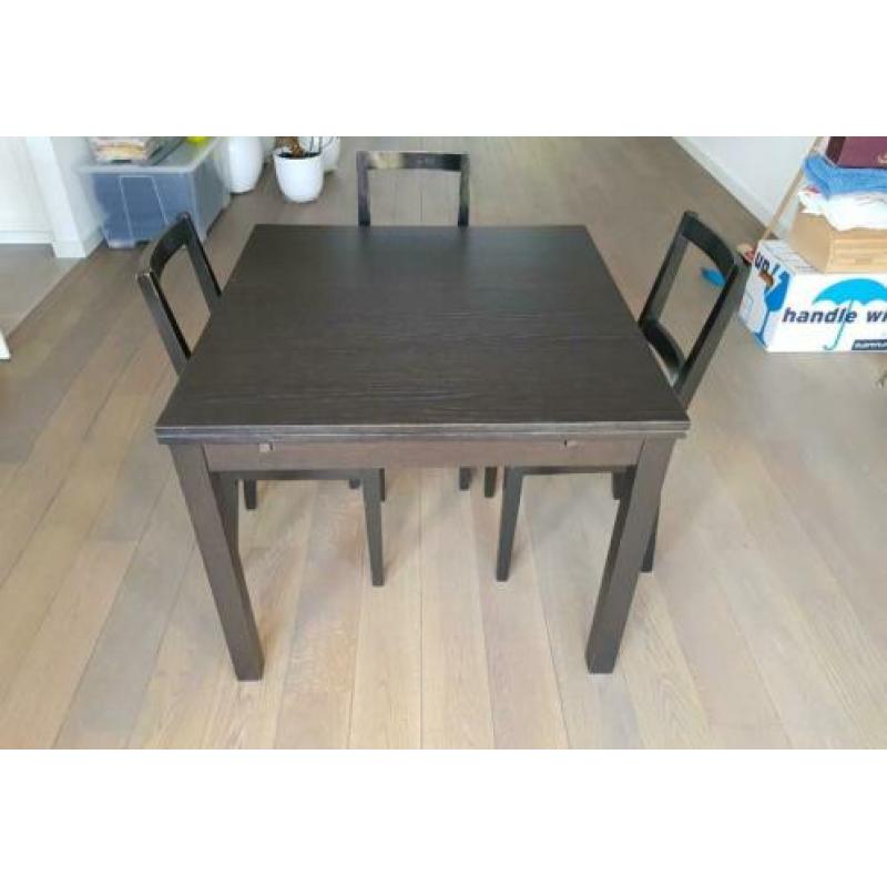 IKEA Bjursta tafel met 4 stoelen