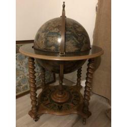 ANTIEKE bar globe drank wereldbol barglobe globebar minibar
