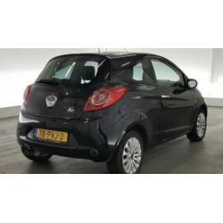 Ford KA 1.2 51KW 2011 Zwart LPG G-3 AIRCO EL RAMEN LM VELGEN
