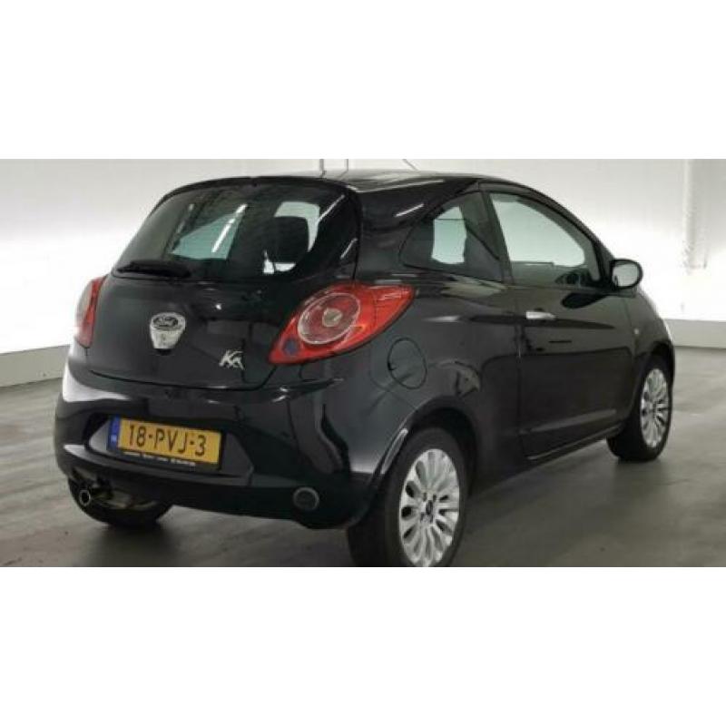 Ford KA 1.2 51KW 2011 Zwart LPG G-3 AIRCO EL RAMEN LM VELGEN