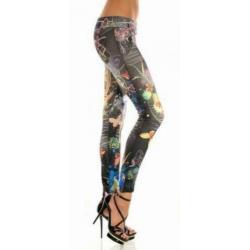 Legging Fantasy Butterfly zwart One Size (037)