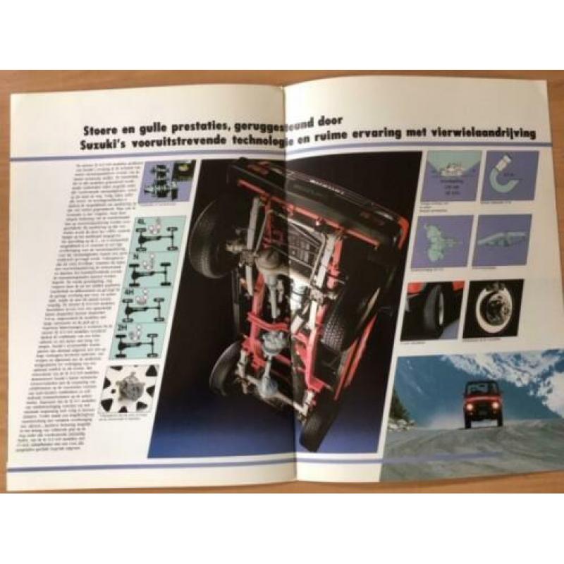 Autofolder/Brochure Suzuki SJ 413/410 16 pagina's