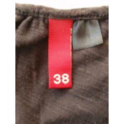 H&M Divided: Zwart Luchtig Jurkje maat 38