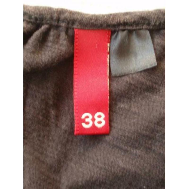 H&M Divided: Zwart Luchtig Jurkje maat 38