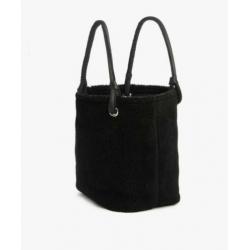 Mm6 teddy shopping tas – zwart