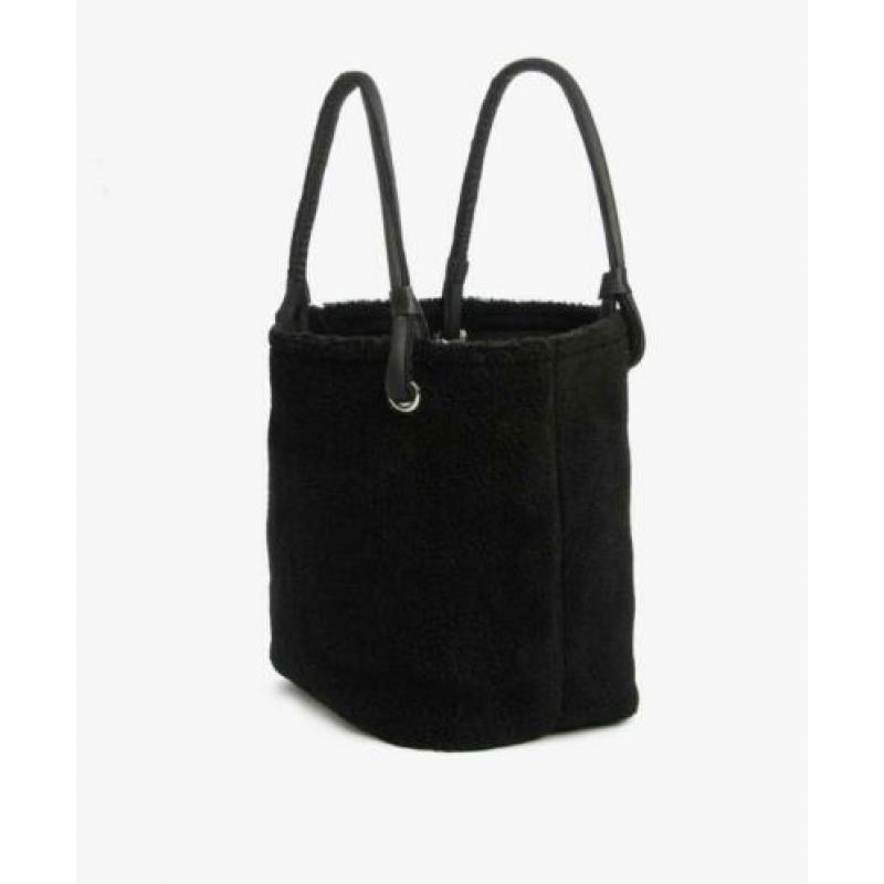 Mm6 teddy shopping tas – zwart