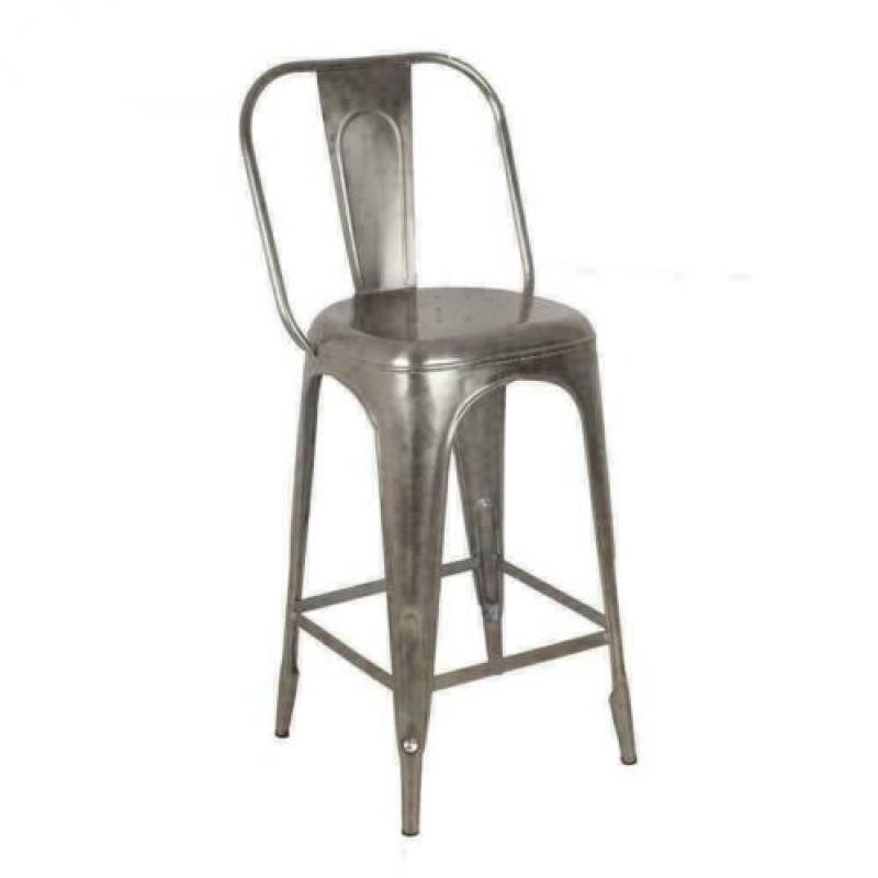 Barkruk koper met rug nu 119€ Giga meubel