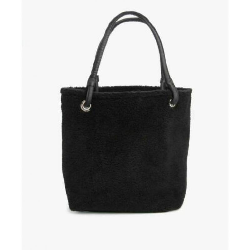 Mm6 teddy shopping tas – zwart
