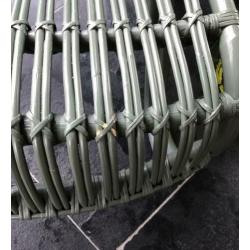 Fauteuil Nienke rotan groen izgs!