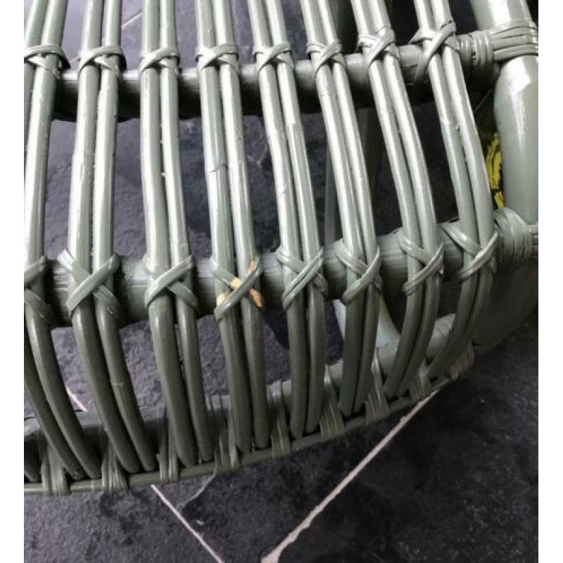 Fauteuil Nienke rotan groen izgs!