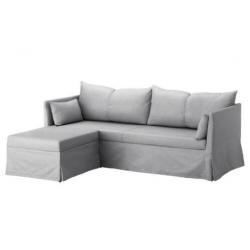 Grijze hoes Ikea Sandbacken