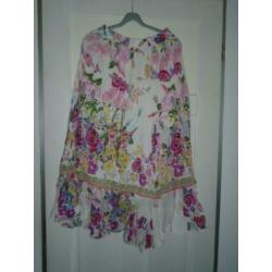 Made in India Ibiza Gebloemde Katoen Maxi Lang Rok mt M/L