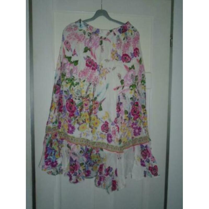 Made in India Ibiza Gebloemde Katoen Maxi Lang Rok mt M/L