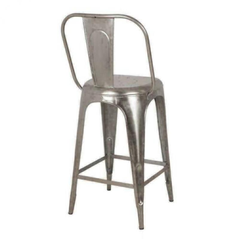 Barkruk koper met rug nu 119€ Giga meubel