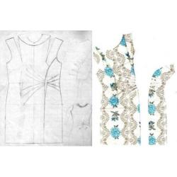 Vintage designer kunststof knoop nr L501 donker blauw