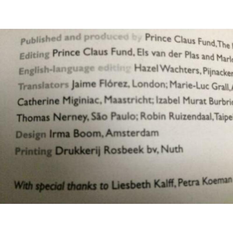 Ontwerp Irma Boom - Prince Claus Awards 1999