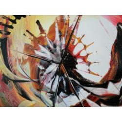 " Domenico " prachtig Acrylschilderij 120 cm x 60 cm