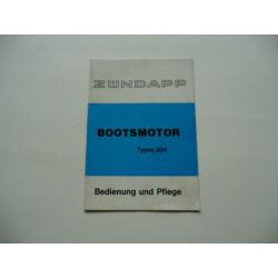 Zündapp "Bediening en Onderhoud" Buitenboord-Motor 304/6-PS