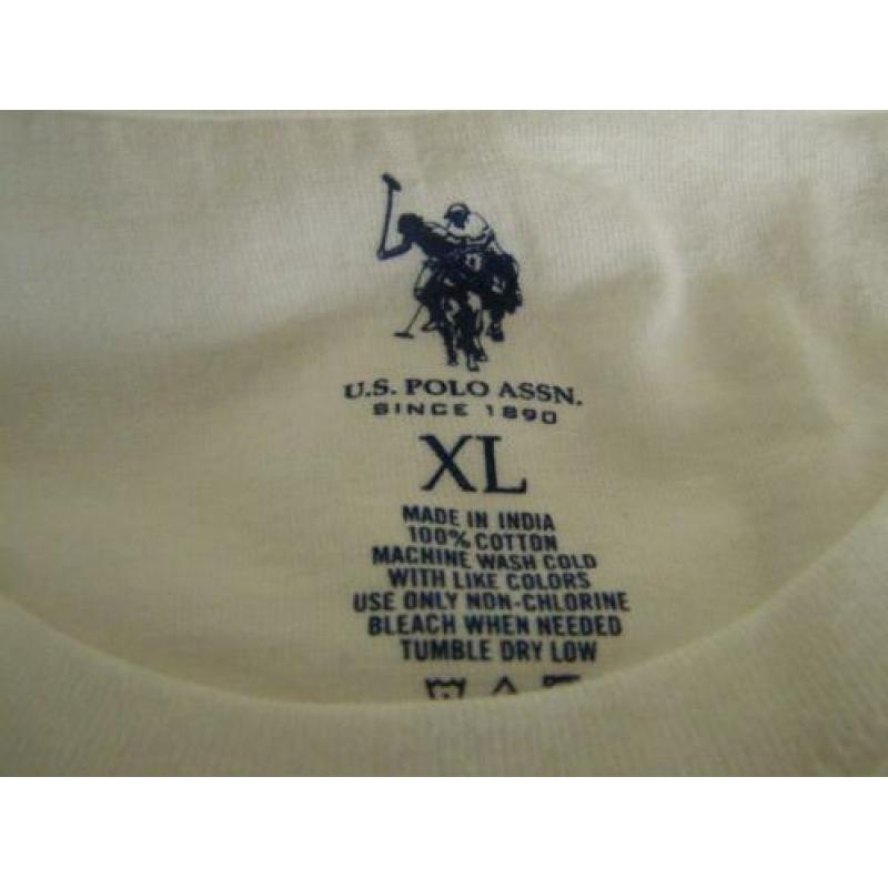 US Polo t shirts nieuw 4 stuks kleur wit maat XL