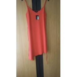 Primark dames nieuw jurkje m 38 jurk rood oranje