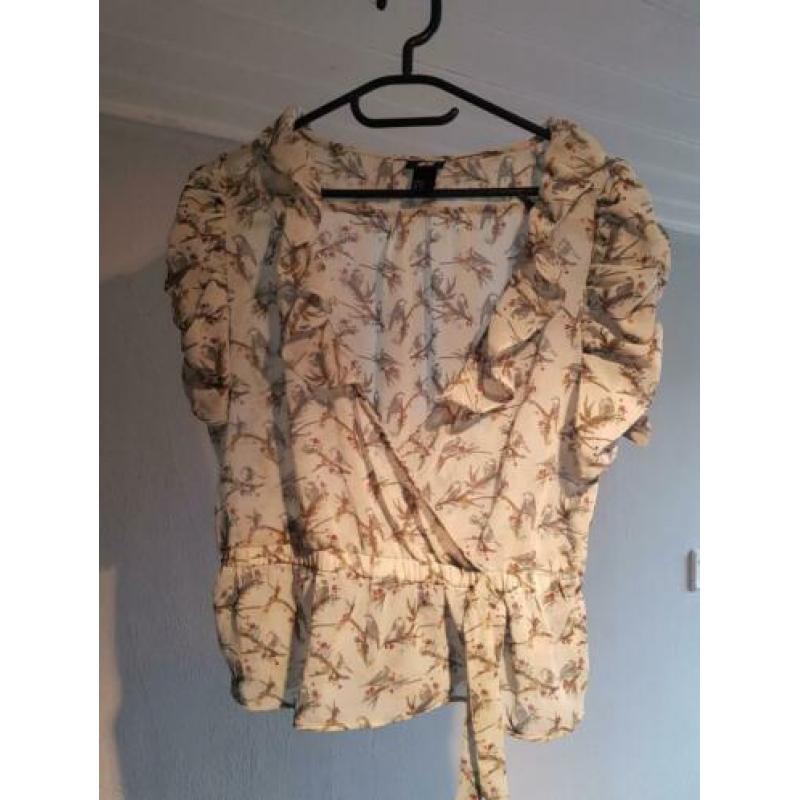 Tuniek met vogelprint *nieuw*