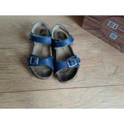 Stoere EB Shoes Italiaanse kwaliteits sandalen LEER maat 32