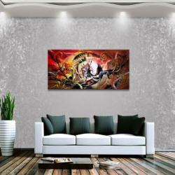 " Domenico " prachtig Acrylschilderij 120 cm x 60 cm