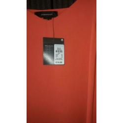 Primark dames nieuw jurkje m 38 jurk rood oranje