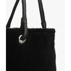 Mm6 teddy shopping tas – zwart