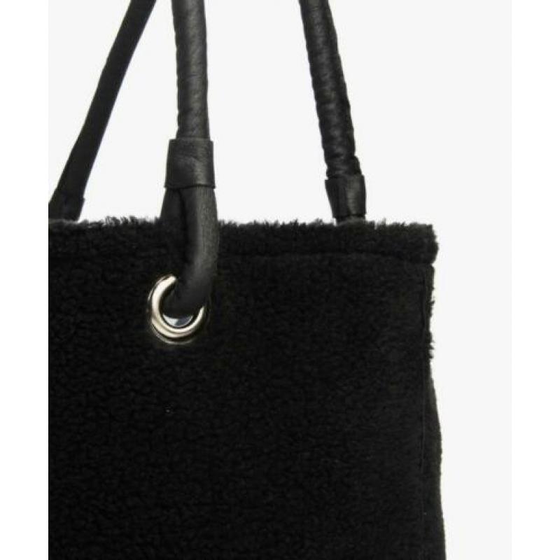 Mm6 teddy shopping tas – zwart