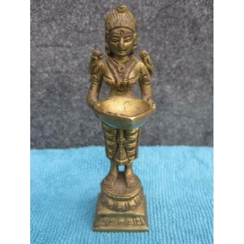 Beeldje van brons van de godin Lakshmi
