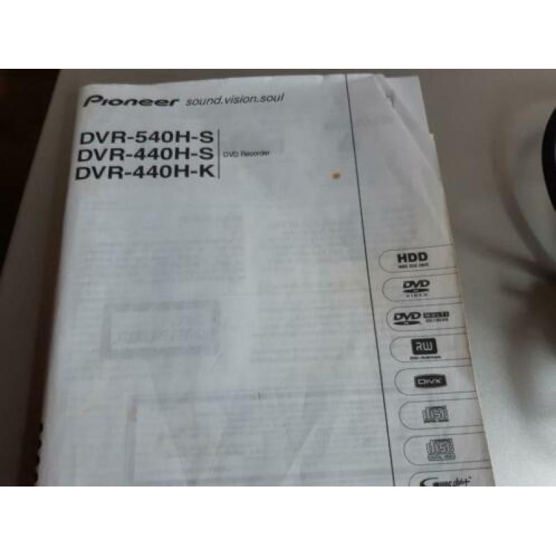 Pioneer dvd 540H met hardeschijf