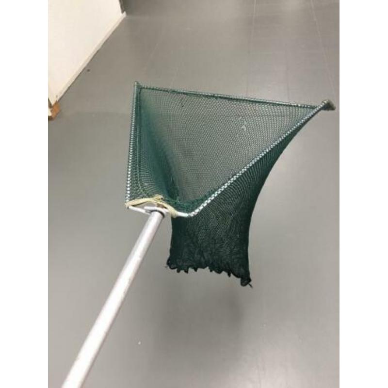 Schepnet inklapbaar 50x50x50 + alum.uitschb.steel ,zie tekst