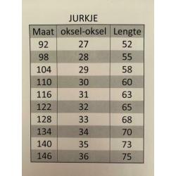 Jurkje met paarden groen (ook met korte mouw) maat 134
