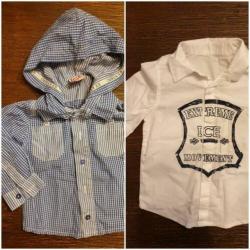 Twee blousjes Iceberg Ice Baby merk maat 80