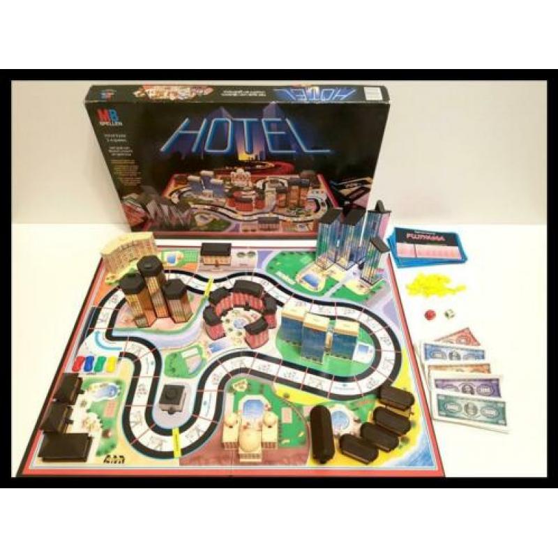 Hotel (jaren '80/zwarte doos) van MB Spellen (compleet)