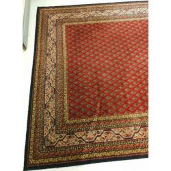 Perzisch tapijt, kleed, handgeknoopt, rood, 204x286, vintage