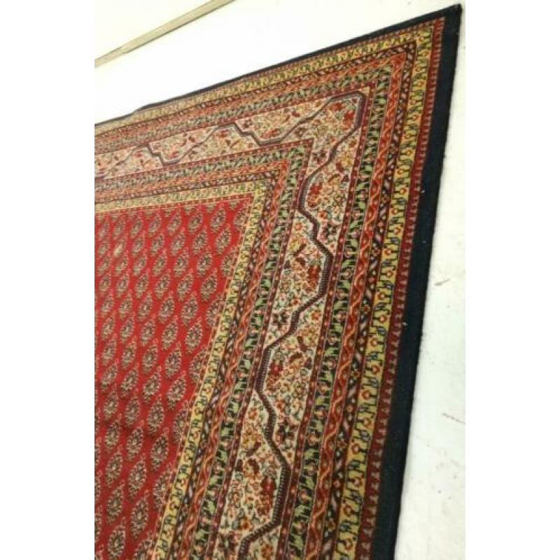 Perzisch tapijt, kleed, handgeknoopt, rood, 204x286, vintage