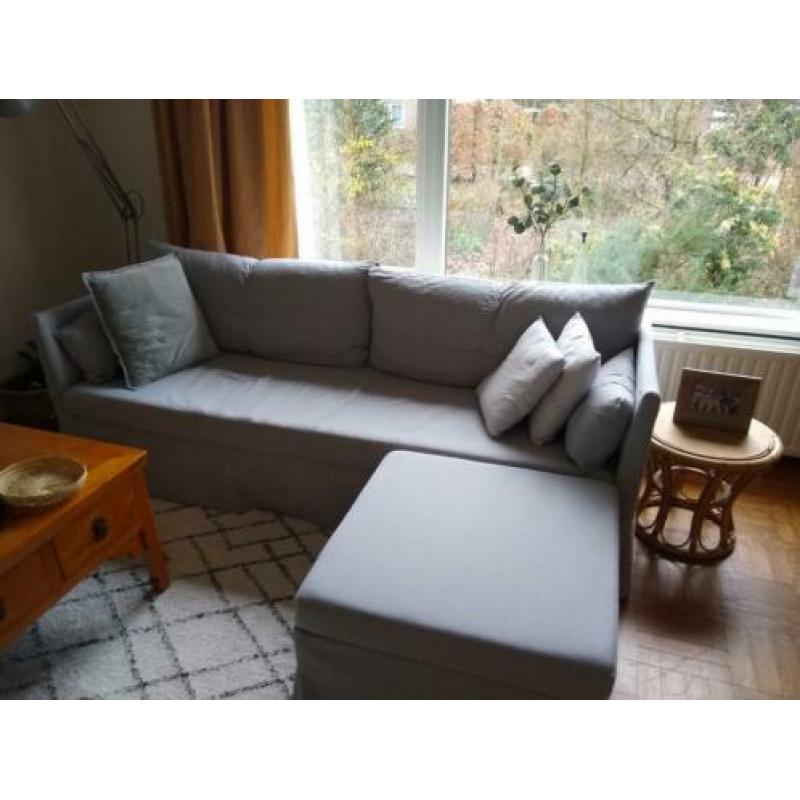 Grijze hoes Ikea Sandbacken